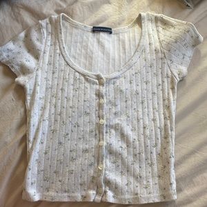 Brandy flowery baby tee